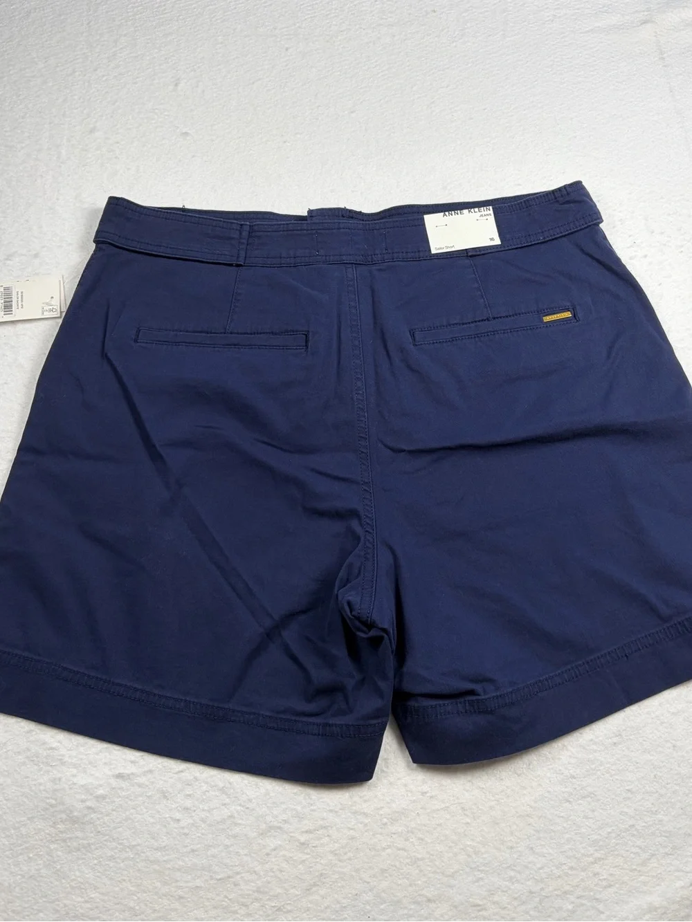 Anne Klein Navy sailor‎ Shorts with Gold Button Details